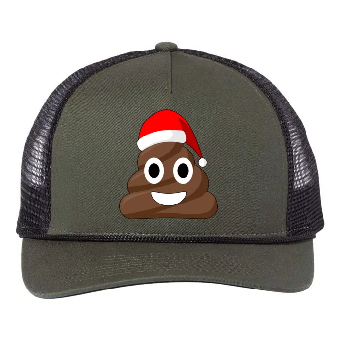 Christmas Poop Emoji Smiley Retro Rope Trucker Hat Cap