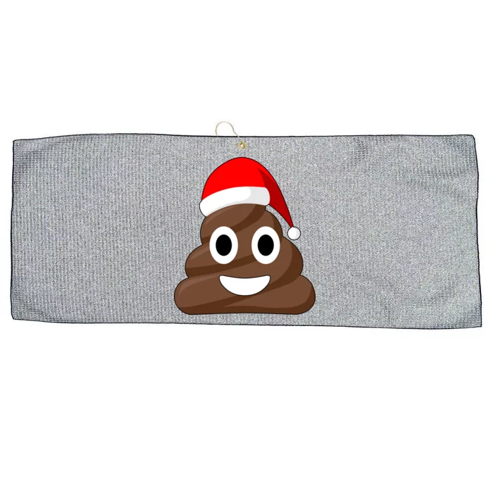 Christmas Poop Emoji Smiley Large Microfiber Waffle Golf Towel