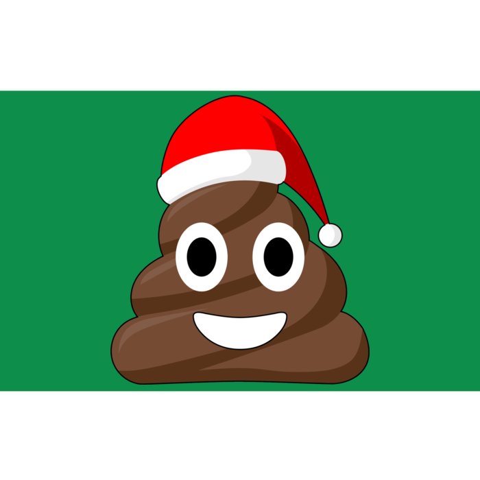 Christmas Poop Emoji Smiley Bumper Sticker