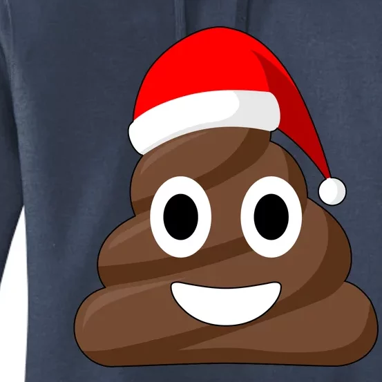 Christmas Poop Emoji Smiley Women's Pullover Hoodie