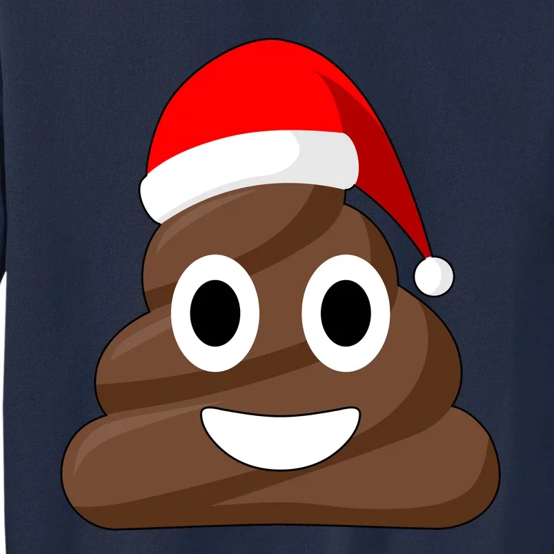 Christmas Poop Emoji Smiley Tall Sweatshirt