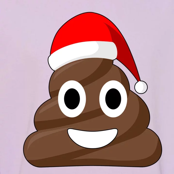 Christmas Poop Emoji Smiley Garment-Dyed Sweatshirt