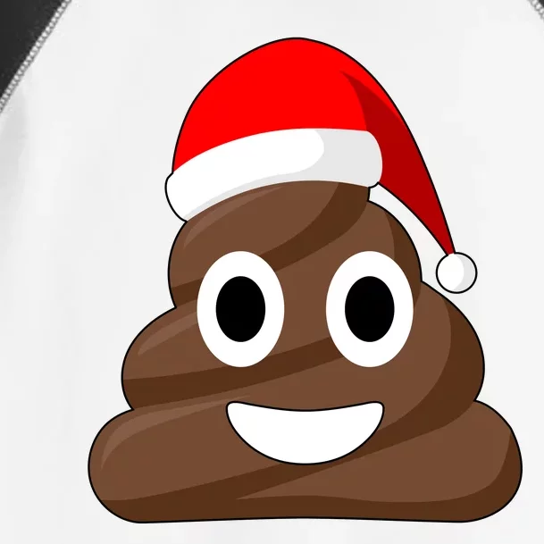 Christmas Poop Emoji Smiley Toddler Fine Jersey T-Shirt