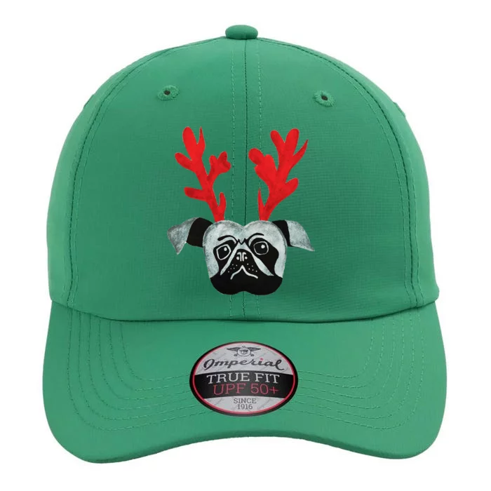 Christmas Pug Reindeer The Original Performance Cap