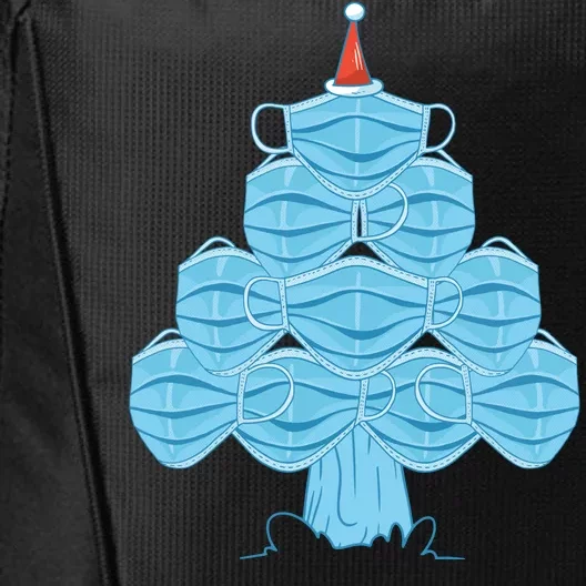 Christmas Quarantine Face Mask Tree City Backpack