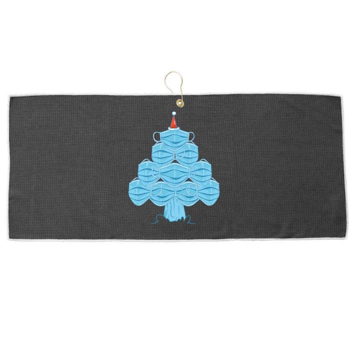 Christmas Quarantine Face Mask Tree Large Microfiber Waffle Golf Towel