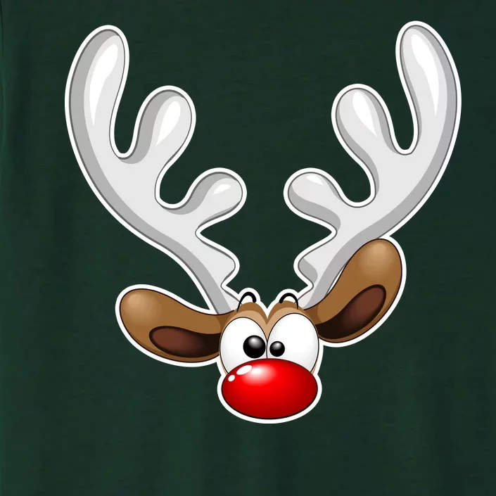 Christmas Red Nose Reindeer Face ChromaSoft Performance T-Shirt