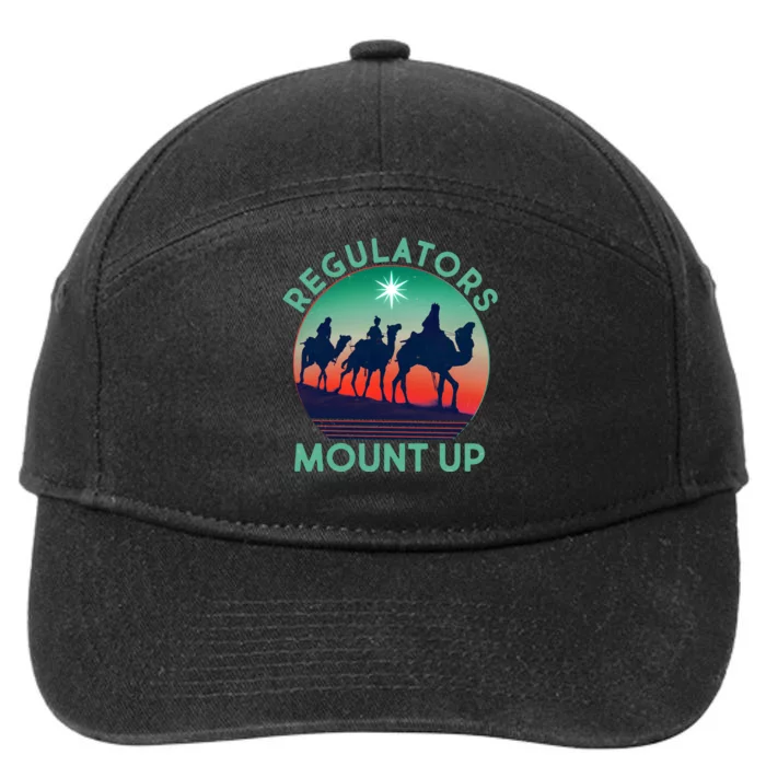 Christmas Regulars Mount Up Three Wise Men 7-Panel Snapback Hat