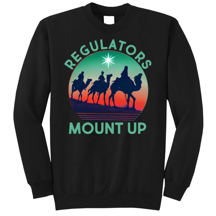 Christmas Regulars Mount Up Three Wise Men Tall Sweatshirt