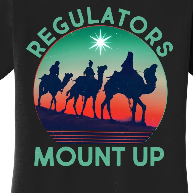 Christmas Regulars Mount Up Three Wise Men Women's T-Shirt