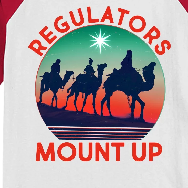 Christmas Regulars Mount Up Three Wise Men Kids Colorblock Raglan Jersey