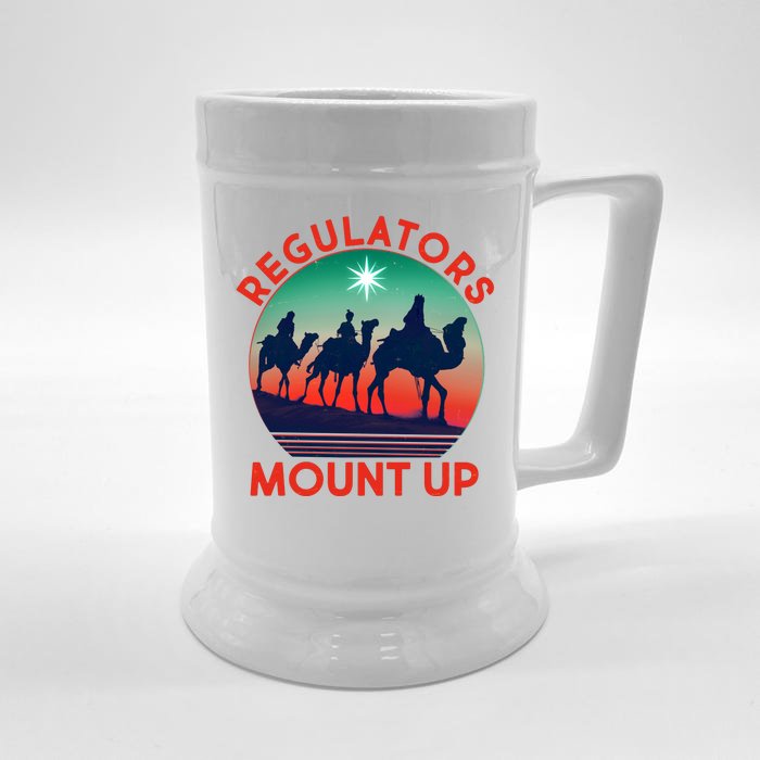 Christmas Regulars Mount Up Three Wise Men Front & Back Beer Stein