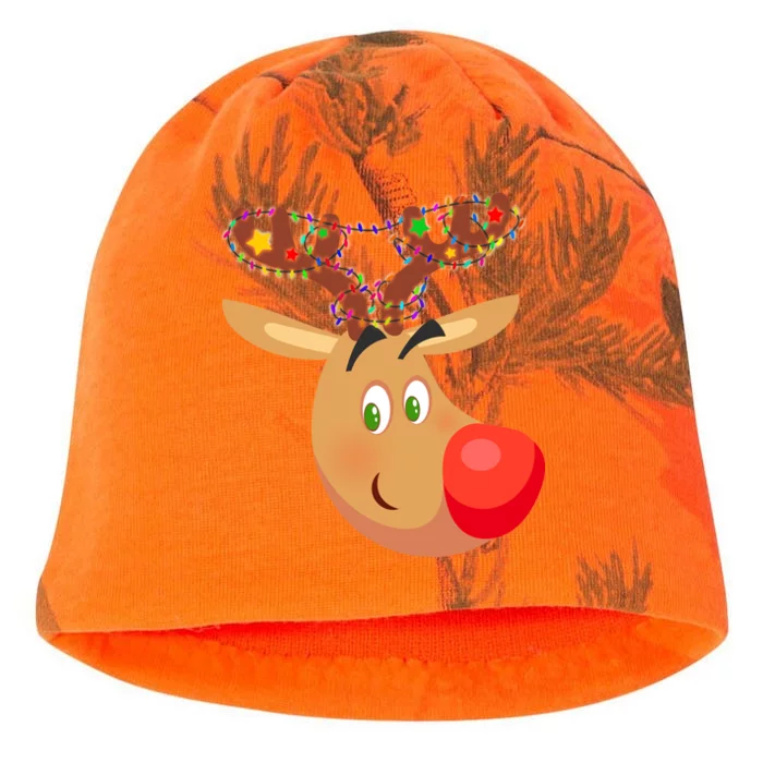 Christmas Reindeer Antler Lights Kati - Camo Knit Beanie