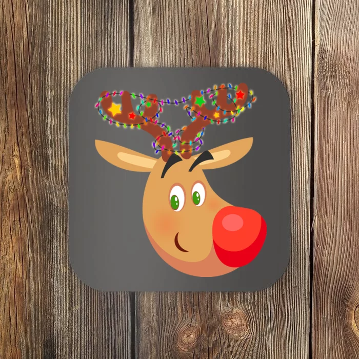 Christmas Reindeer Antler Lights Coaster