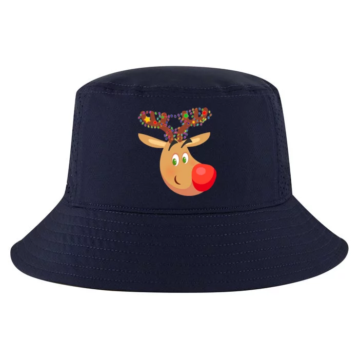 Christmas Reindeer Antler Lights Cool Comfort Performance Bucket Hat