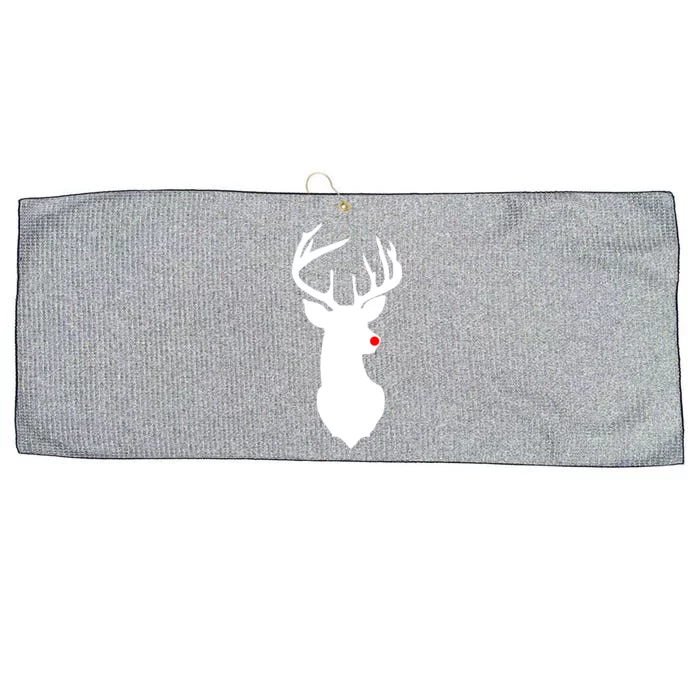 Christmas Rudolph The Red Nose Reindeer Large Microfiber Waffle Golf Towel