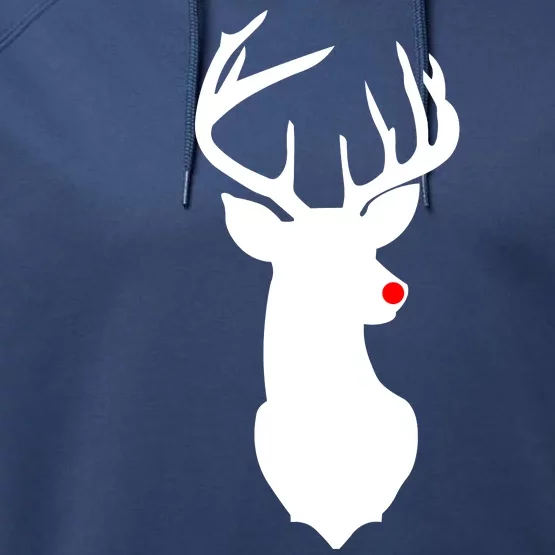 Christmas Rudolph The Red Nose Reindeer Performance Fleece Hoodie