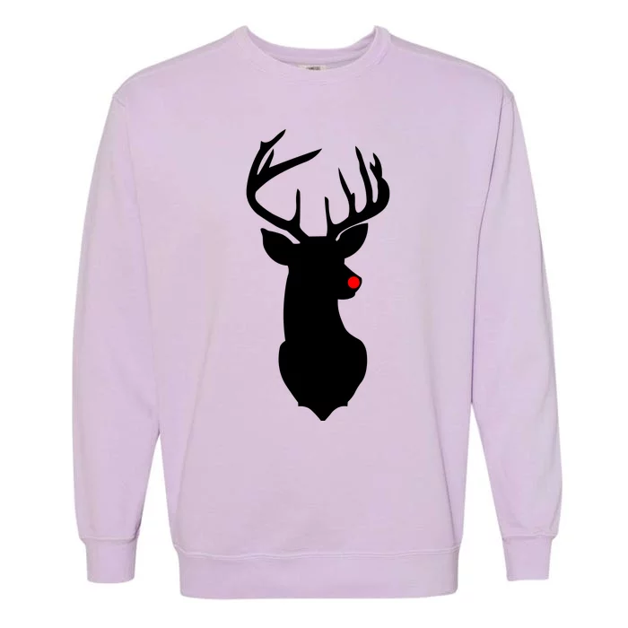 Christmas Rudolph The Red Nose Reindeer Garment-Dyed Sweatshirt