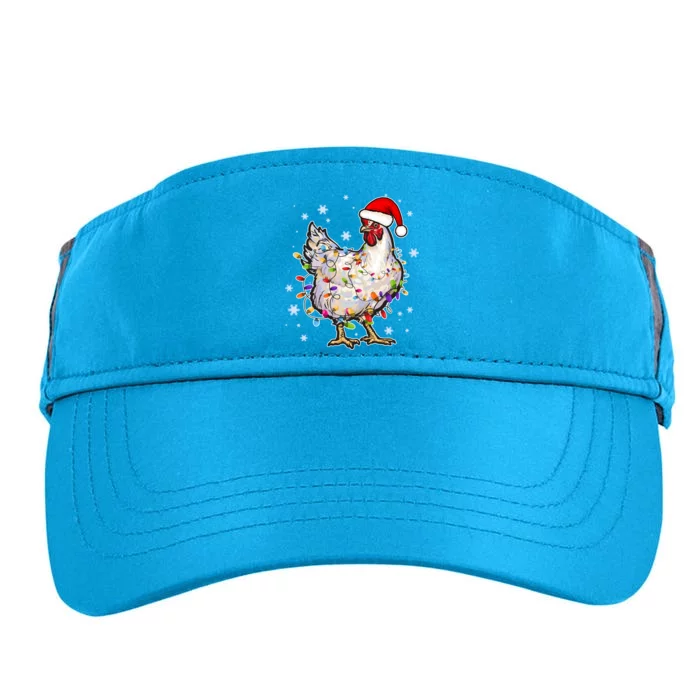 Christmas Santa Chicken Adult Drive Performance Visor