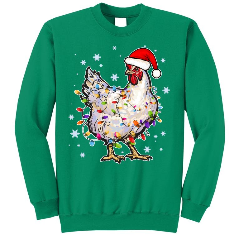 Christmas Santa Chicken Sweatshirt