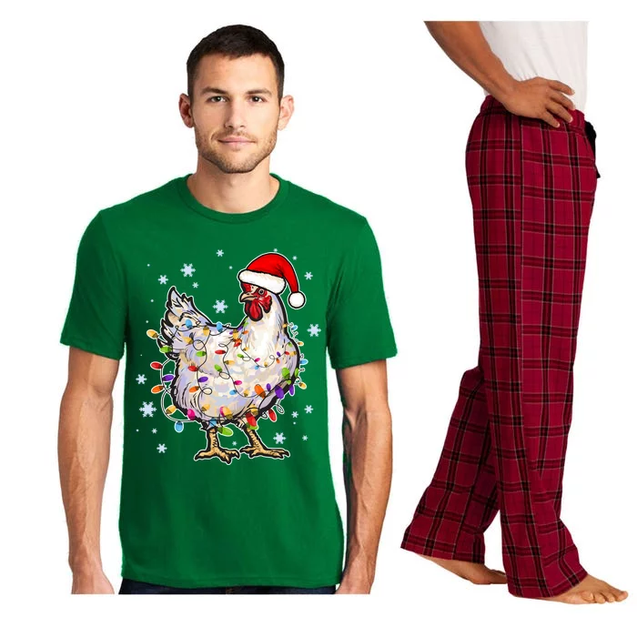 Christmas Santa Chicken Pajama Set