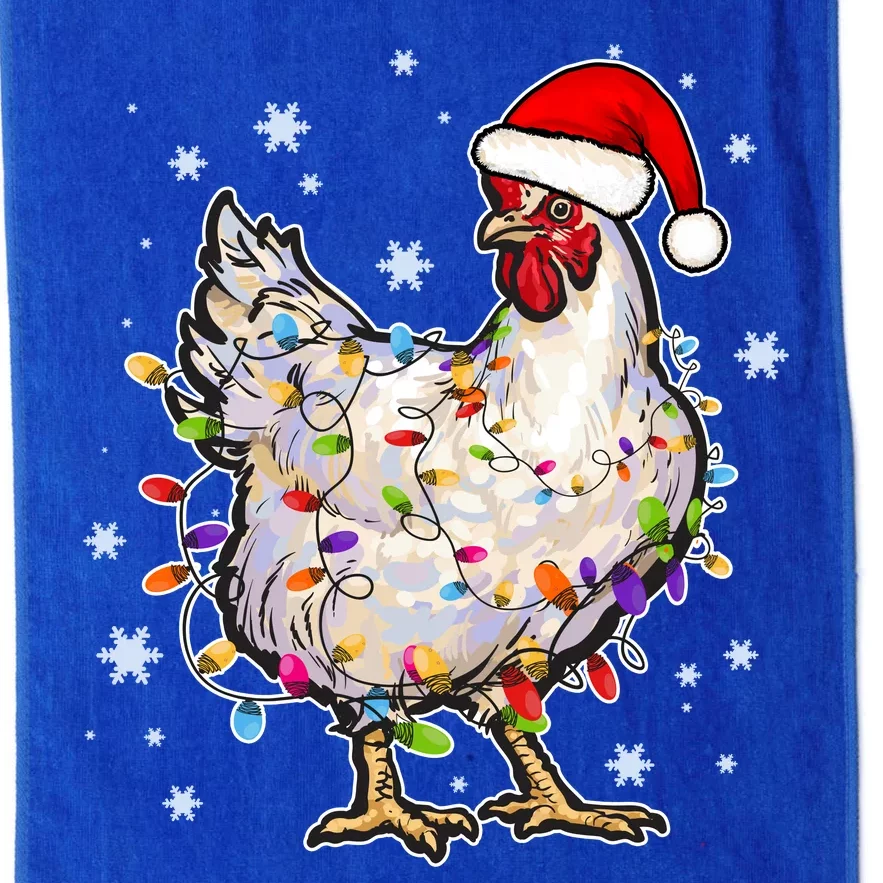 Christmas Santa Chicken Platinum Collection Golf Towel