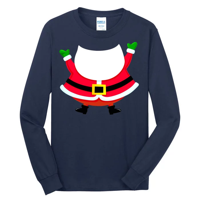 Christmas Santa Claus Big Head Suit Tall Long Sleeve T-Shirt