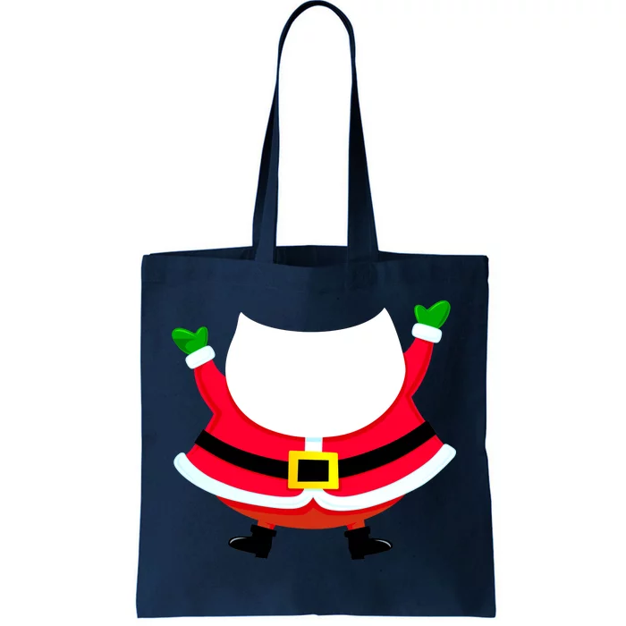 Christmas Santa Claus Big Head Suit Tote Bag