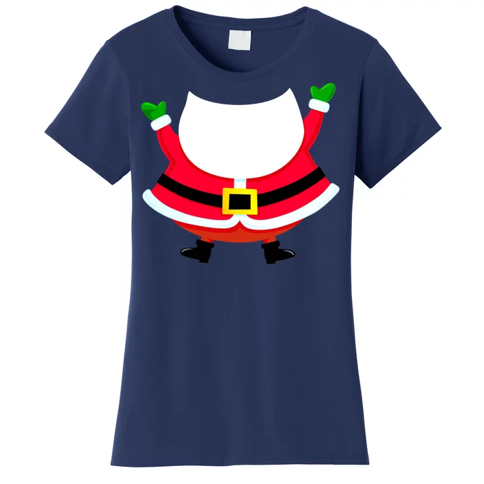 Christmas Santa Claus Big Head Suit Women's T-Shirt