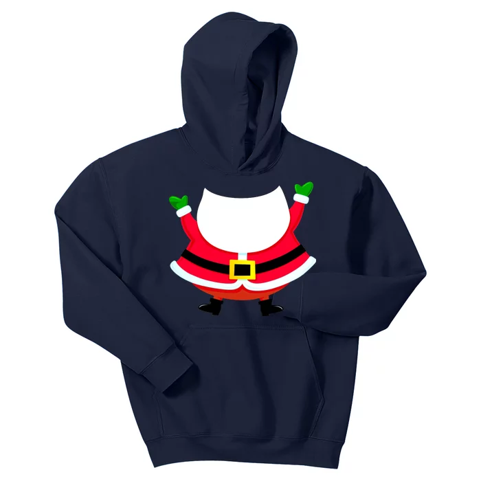 Christmas Santa Claus Big Head Suit Kids Hoodie