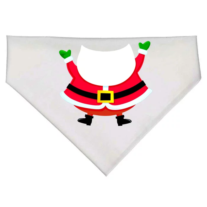 Christmas Santa Claus Big Head Suit USA-Made Doggie Bandana