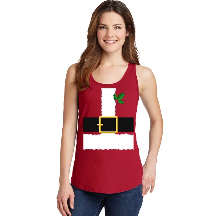 Christmas Santa Costume Top Ladies Essential Tank