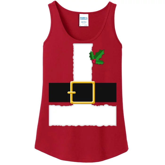 Christmas Santa Costume Top Ladies Essential Tank