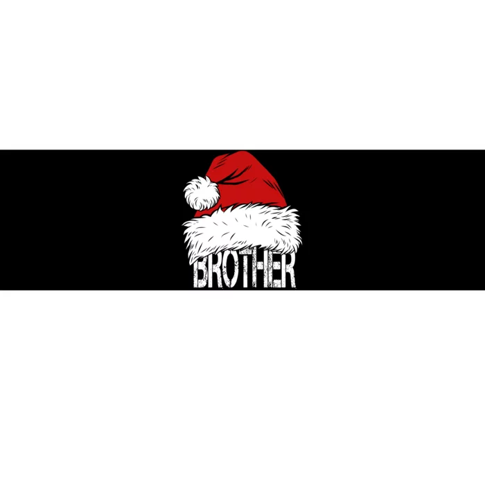 Christmas Santa Hat Brother Bumper Sticker