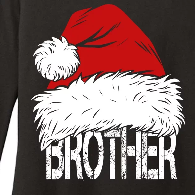 Christmas Santa Hat Brother Womens CVC Long Sleeve Shirt