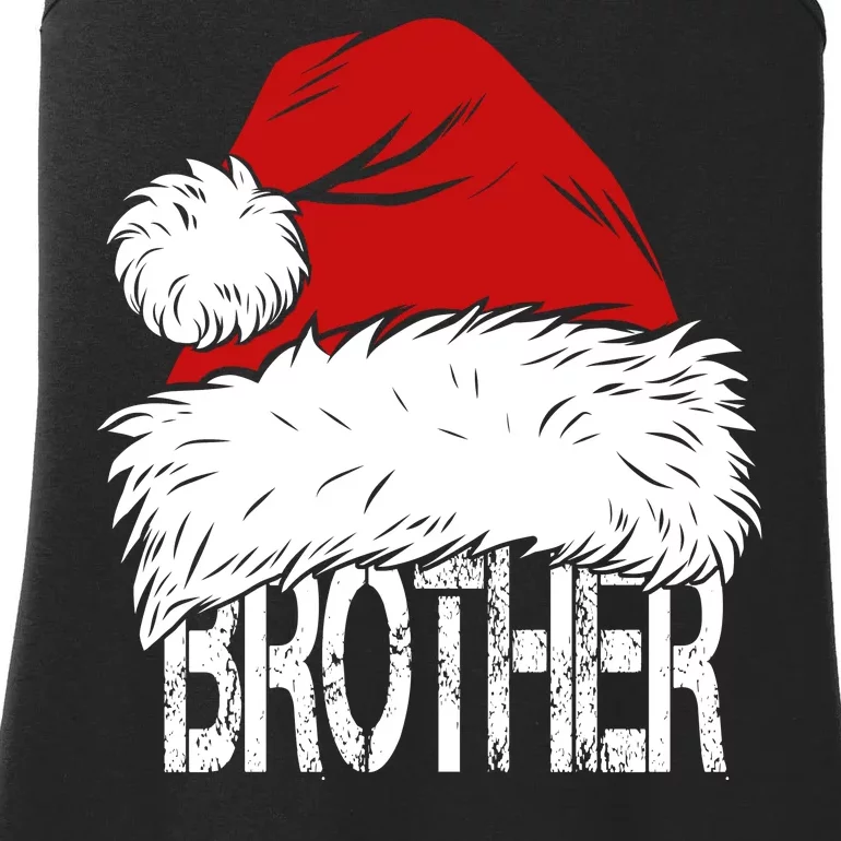 Christmas Santa Hat Brother Ladies Essential Tank