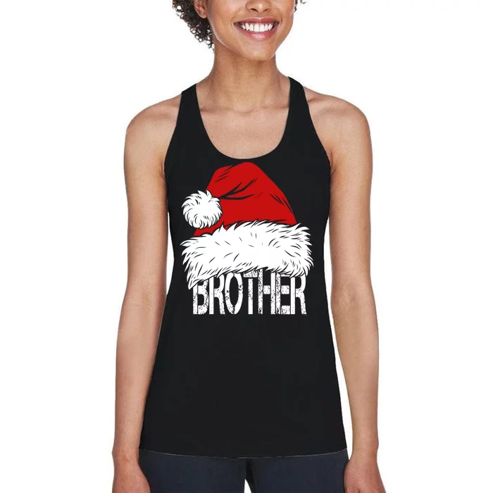 Christmas Santa Hat Brother Women's Racerback Tank