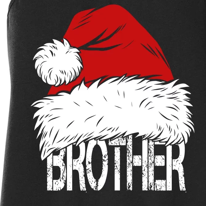 Christmas Santa Hat Brother Women's Racerback Tank