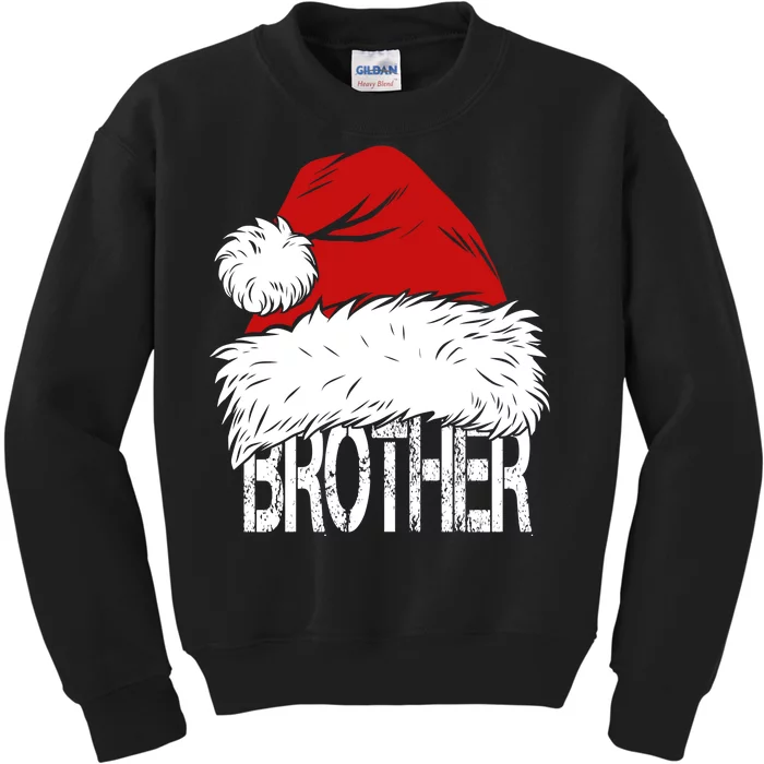 Christmas Santa Hat Brother Kids Sweatshirt