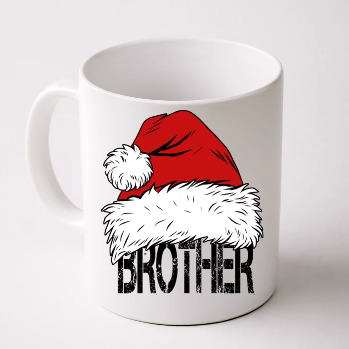 Christmas Santa Hat Brother Front & Back Coffee Mug