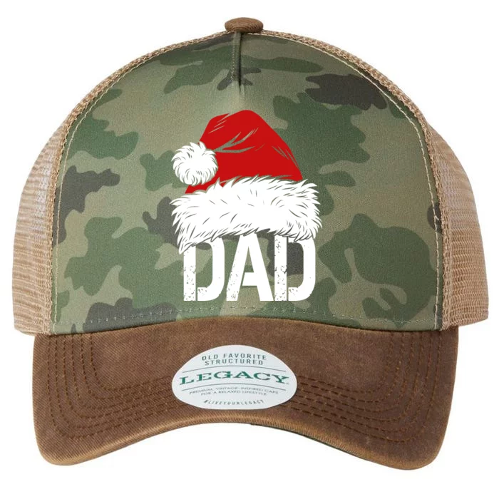 Christmas Santa Hat Dad Legacy Tie Dye Trucker Hat