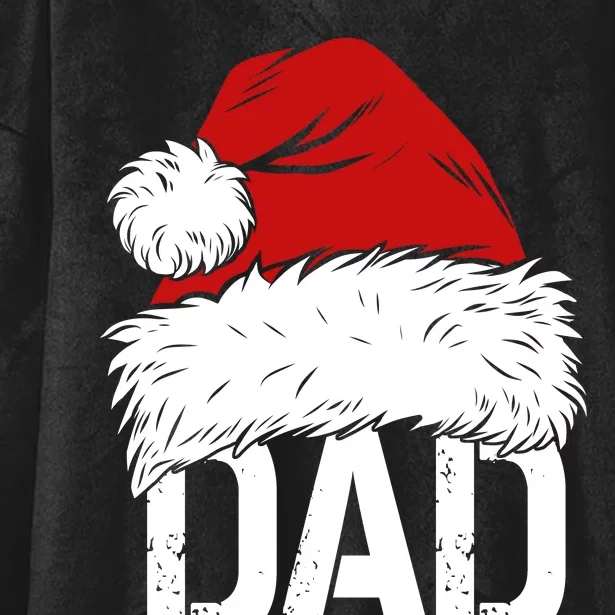 Christmas Santa Hat Dad Hooded Wearable Blanket