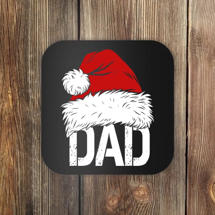 Christmas Santa Hat Dad Coaster