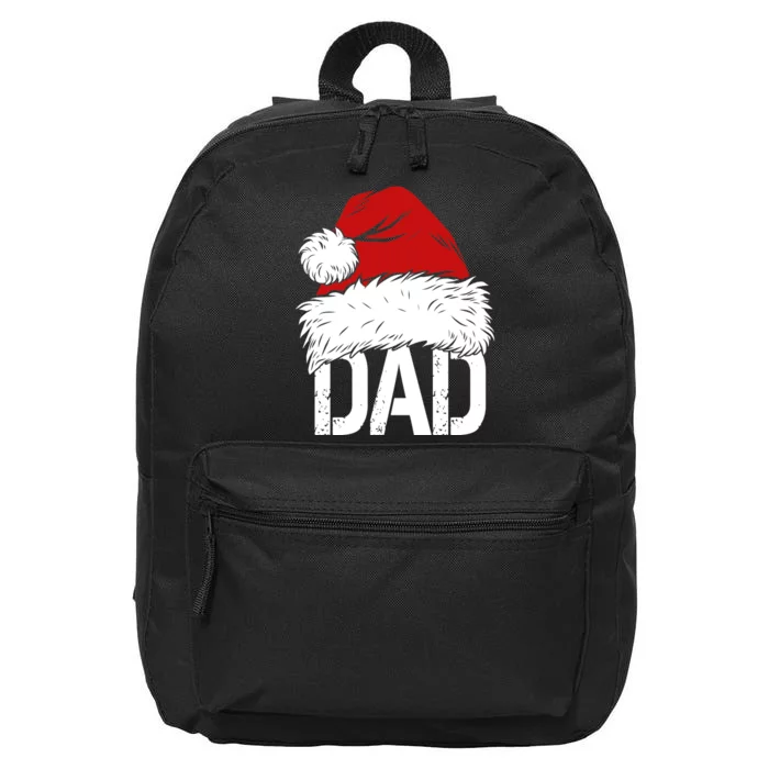 Christmas Santa Hat Dad 16 in Basic Backpack