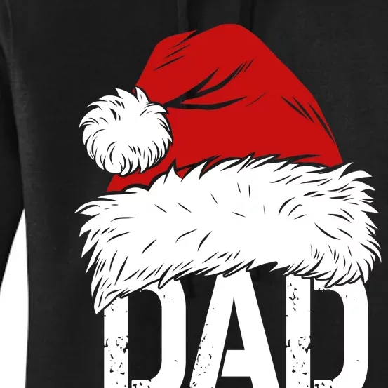 Christmas Santa Hat Dad Women's Pullover Hoodie