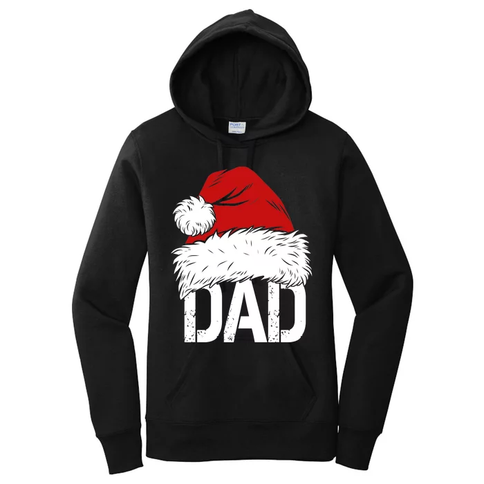 Christmas Santa Hat Dad Women's Pullover Hoodie