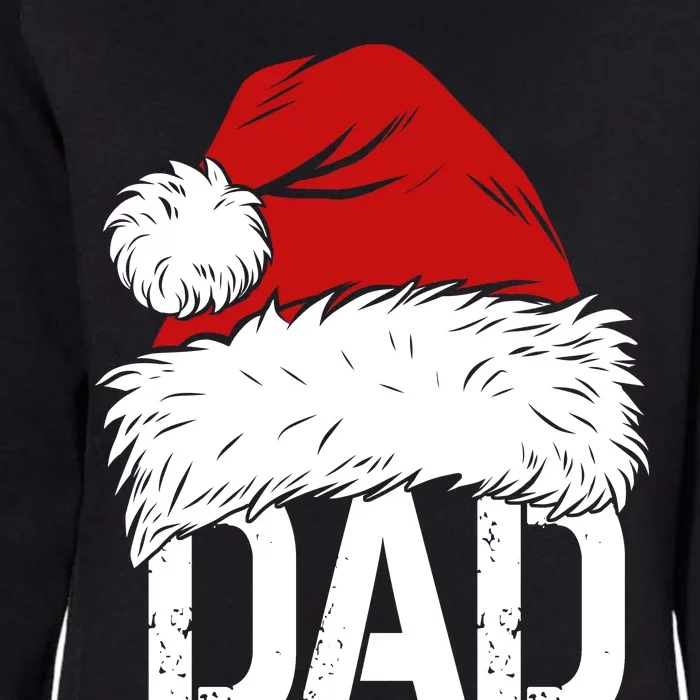 Christmas Santa Hat Dad Womens California Wash Sweatshirt