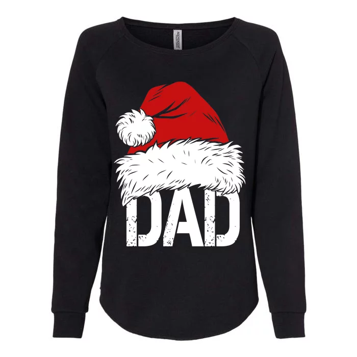 Christmas Santa Hat Dad Womens California Wash Sweatshirt