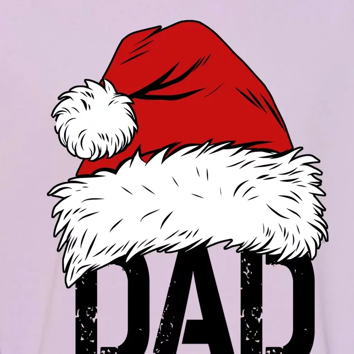 Christmas Santa Hat Dad Garment-Dyed Sweatshirt