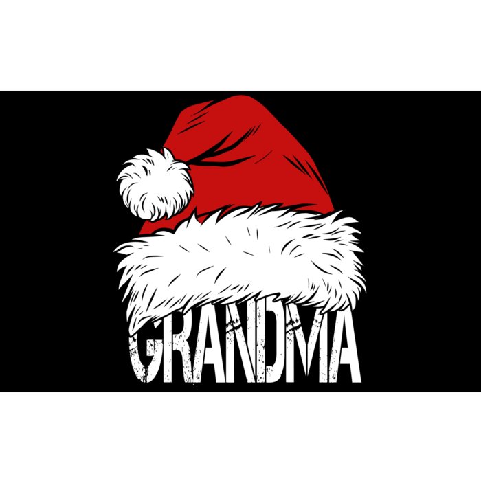 Christmas Santa Hat Grandma Bumper Sticker